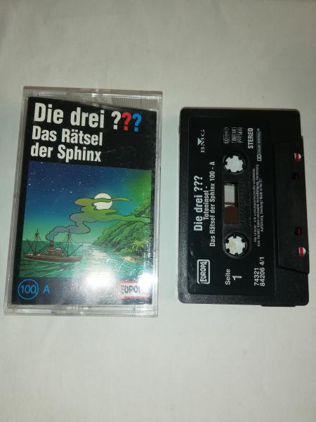Die Drei Fragezeichen Folge 100A Das Rätsel der Sphinx Schwarz 7432184206 4/1(Schriftzug Logo fehlt)