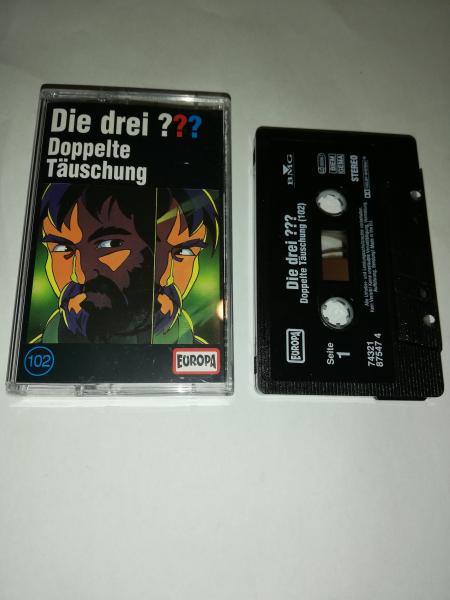 Die Drei Fragezeichen Folge 102 Doppelte Täuschung Schwarz 7432187547 4(Schriftzug Logo fehlt)