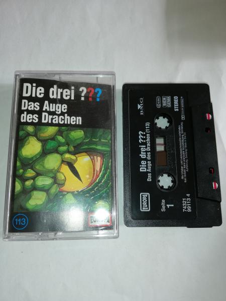 Die Drei Fragezeichen Folge 113 Das Auge des Drachen Schwarz 7432199113 4(Schriftzug Logo fehlt) Europa