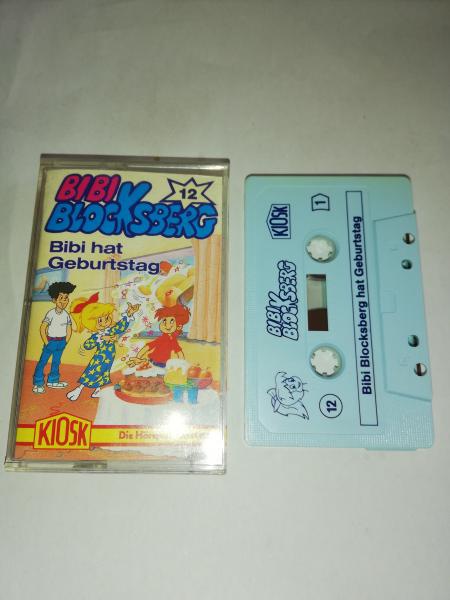 Bibi Blocksberg Folge 12 Bibi hat Geburtstag Weiß mit Blauen Druck(Rot-Gelbes Kiosk Cover)