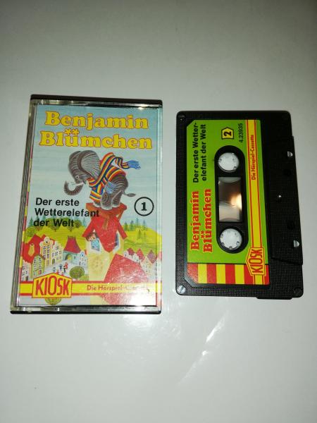 Benjamin Blümchen Folge 1 Der erste Wetterelefant der Welt 4-fach Schwarz geschraubt Schwarz mit Grünen Cover 4.23935 CD