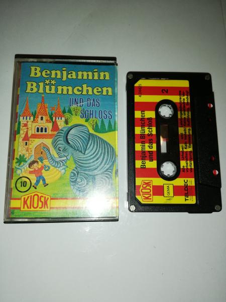 Benjamin Blümchen Folge 10 und das Schloß 4-fach Silber geschraubt Rot Gelb 4.24425 CD Teldec Schwarze Schrift