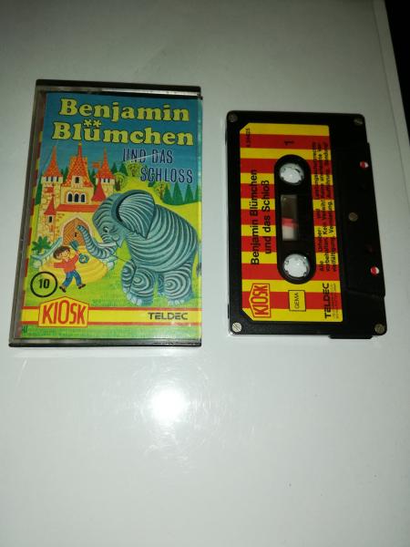 Benjamin Blümchen Folge 10 und das Schloß 5-fach Silber geschraubt Rot Gelb 4.24425 CD Teldec Schwarze Schrift