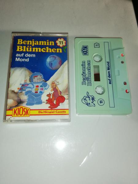 Benjamin Blümchen Folge 11 Auf dem Mond  Weiß mit Blauen Druck (Rot-Gelbes Kioskcover) Der Grüne Punkt