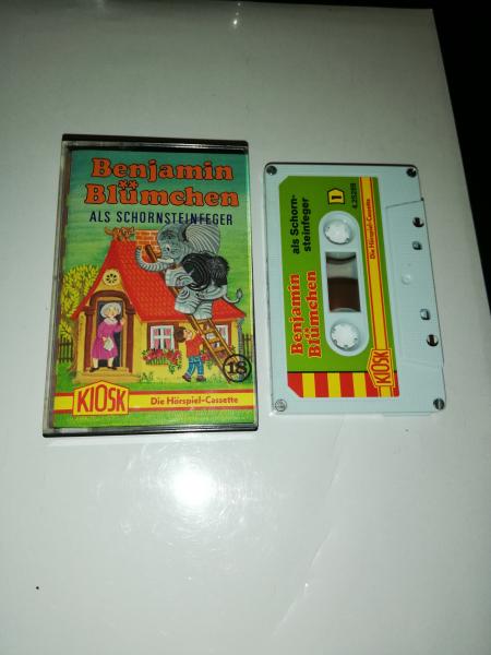 Benjamin Blümchen Folge 18 als Schornsteinfeger 4-fach Silber geschraubt Weiß mit Grünen Cover 4.25289 CD