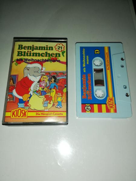 Benjamin Blümchen Folge 21 als Weihnachtsmann Weiß mit Blauen Cover 4.27521