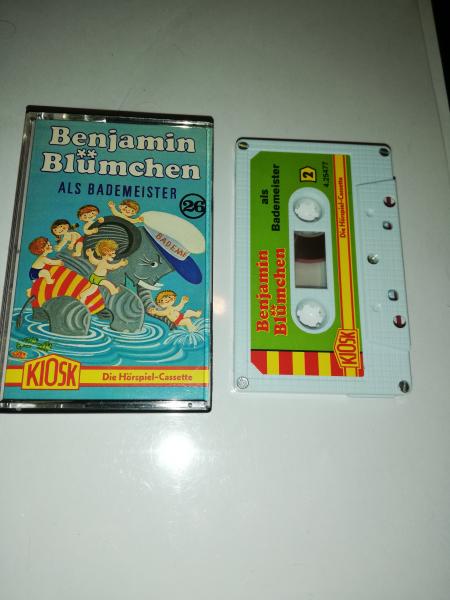 Benjamin Blümchen Folge 26 als Bademeister 5-fach Silber geschraubt Weiß mit Grünen Cover 4.25477 CD
