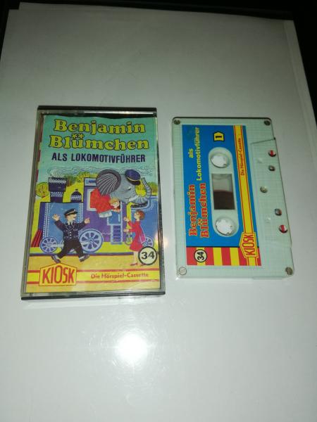 Benjamin Blümchen Folge 34 als Lokomotivführer 5-fach Silber geschraubt Weiß mit Blauen Cover 4.27534 CD