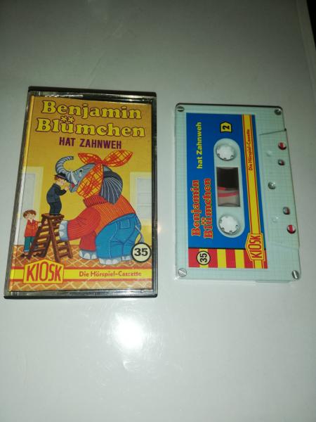 Benjamin Blümchen Folge 35 hat Zahnweh 5-fach Silber geschraubt Weiß mit Blauen Cover 4.27535 CD