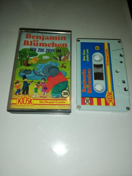 Benjamin Blümchen Folge 38 Der Zoo zieht um 5-fach Silber geschraubt Weiß mit Blauen Cover 4.27538 CD