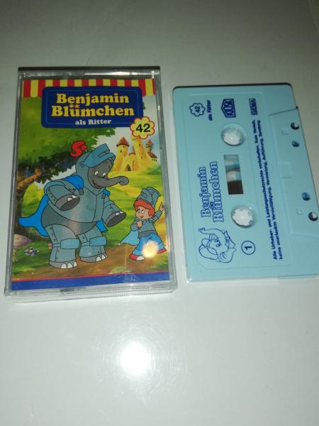 Benjamin Blümchen Folge 42 als Ritter Weiß mit Blauen Druck 4.27542 (Blaues Kioskcover)