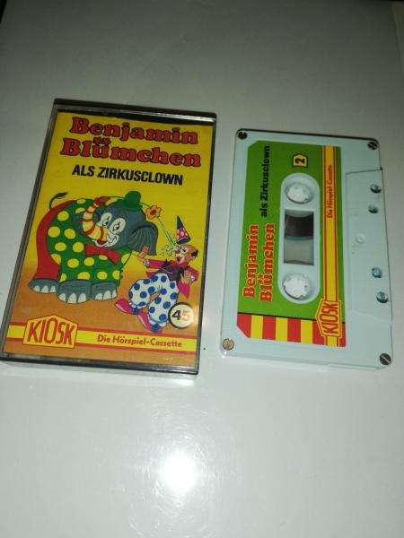 Benjamin Blümchen Folge 45 als Zirkusclown 4-fach Silber geschraubt Weiß mit Grünen Cover 4.27545 CD