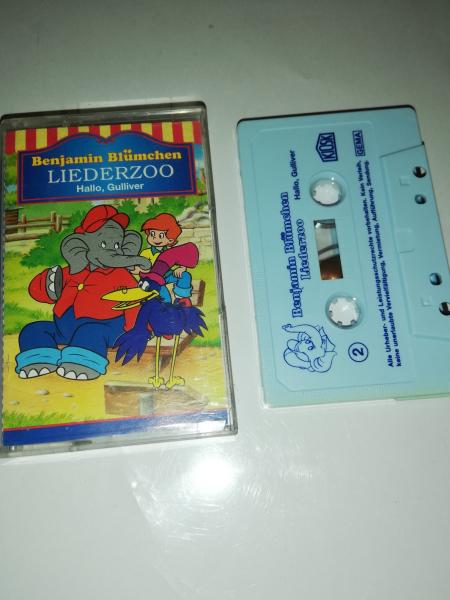 Benjamin Blümchen Liederzoo Hallo. Gulliver Weiß mit Blauen Druck 4.27412