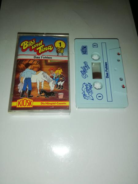 Bibi und Tina Folge 1 Das Fohlen Weiß mit Blauen Druck 4.27101