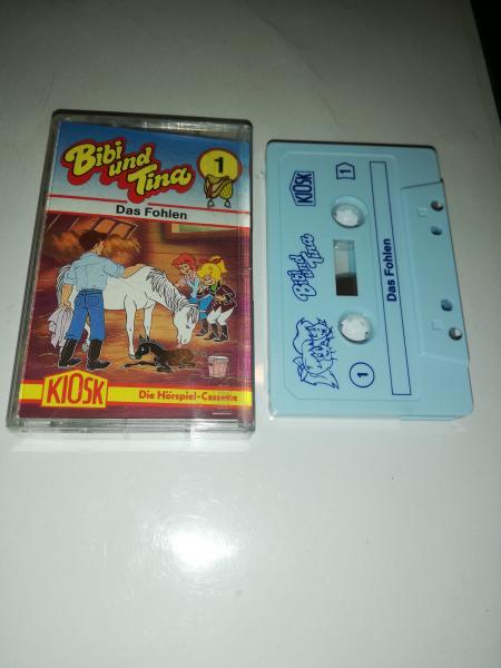 Bibi und Tina Folge 1 Das Fohlen Weiß mit Blauen Druck (Rot Gelbes Kioskcover) Der Grüne Punkt