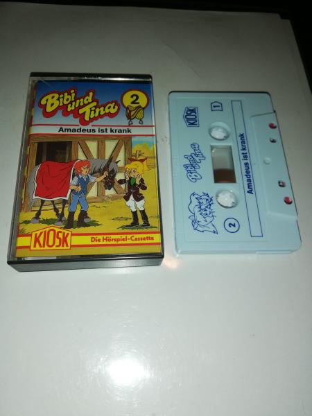 Bibi und Tina Folge 2 Amadeus ist krank Weiß mit Blauen Druck 4.27102 Kiosk(Gelb-Rotes Kioskcover)