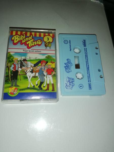 Bibi und Tina Folge 3 Papi lernt reiten Weiß mit Blauen Druck 4.27103 Kiddinx