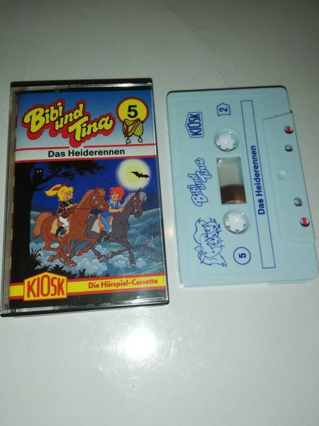 Bibi und Tina Folge 5 Das Heiderennen Weiß mit Blauen Druck 4.27105