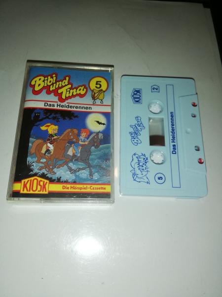 Bibi und Tina Folge 5 Das Heiderennen Weiß mit Blauen Druck (Rot Gelbes Kioskcover) Der Grüne Punkt