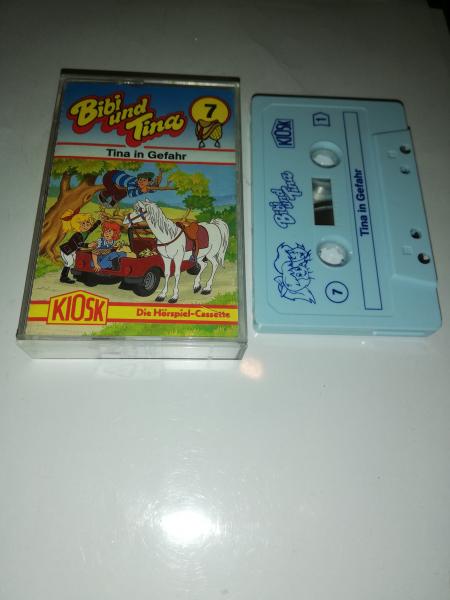 Bibi und Tina Folge 7 Tina in Gefahr Weiß mit Blauen Druck (Rot Gelbes Kioskcover) Der Grüne Punkt