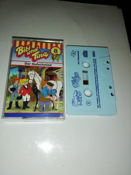 Bibi und Tina Folge 8 Der Hufschmied Weiß mit Blauen Druck 4.27108(Blaues Kiosk-Cover)