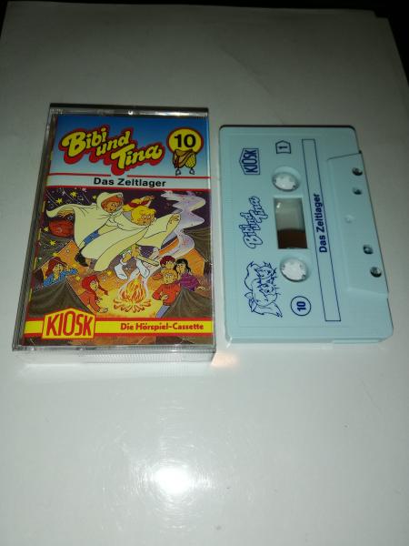 Bibi und Tina Folge 10 Das Zeltlager Weiß mit Blauen Druck (Rot Gelbes Kioskcover) Der Grüne Punkt