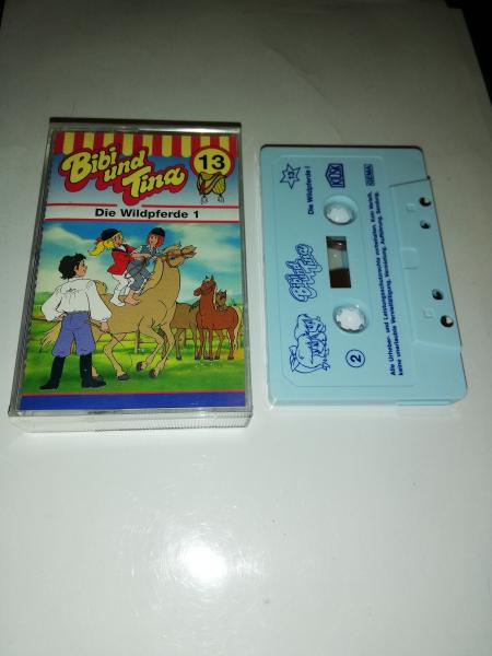 Bibi und Tina Folge 13 Die Wildpferde- Teil 1 Weiß mit Blauen Druck 4.27113 Kiosk