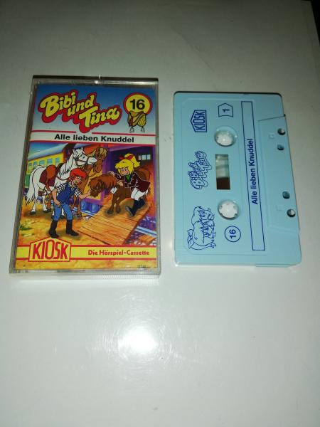 Bibi und Tina Folge 16 Alle lieben Knuddel Weiß mit Blauen Druck 4.27116 Kiosk/Rot-Gelbes Kioskcover)