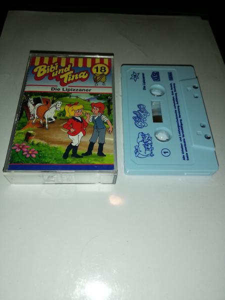 Bibi und Tina Folge 18 Die Lipizzaner Weiß mit Blauen Druck 4.27118 (Blaues Kioskcover)