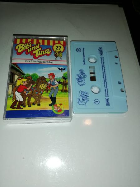 Bibi und Tina Folge 27 Der Pferdegeburtstag Weiß mit Blauen Druck 4.27127 Kiddinx