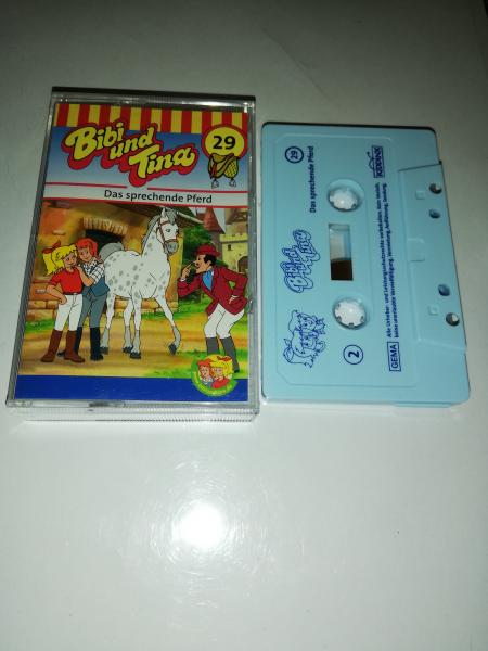 Bibi und Tina Folge 29 Das sprechende Pferd Weiß mit Blauen Druck 4.27129 Kiddinx
