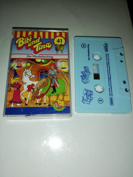 Bibi und Tina Folge 41 Der Pferdefasching Weiß mit Blauen Druck 4.27141 Kiddinx