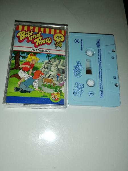 Bibi und Tina Folge 45 Der Pferdedieb Weiß mit Blauen Druck 4.27145 Kiddinx