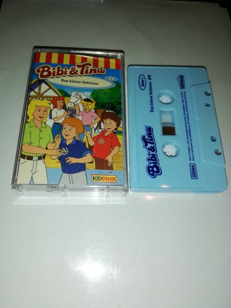 Bibi und Tina Folge 77 Das kleine Hufeisen Weiß mit Blauen Druck 4.27177 Kiddinx