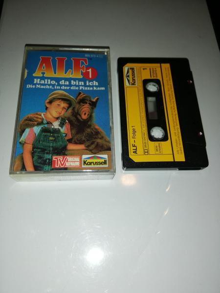 Alf Folge 1 Hallo da bin ich/Die Nacht. in der die Pizza kam Schwarz mit Gelben Aufkleber 835072-4 Karussell