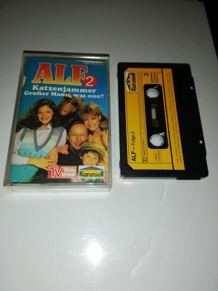 Alf Folge 2 Katzenjammer/Großer Mann. was nun? Schwarz mit Gelben Aufkleber 835 073-4 Karussell