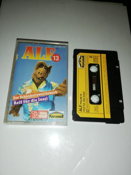 Alf Folge 13 Der Schönheitswettbewerb/Reif für die Insel Schwarz mit Gelben Aufkleber 837 508-4 Karussell