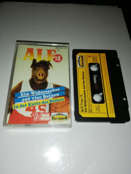 Alf Folge 18 Ein Widersacher auf vier Beinen/ In der Kutte des Büßers Schwarz mit Gelben Aufkleber 837 513-4 Karussell