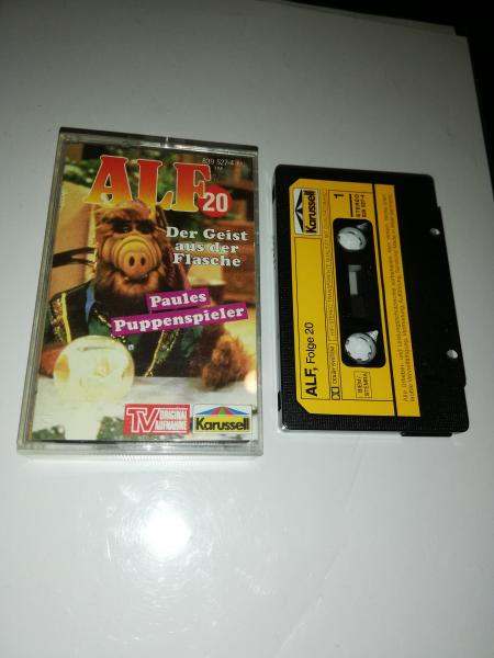 Alf Folge 20 Der Geist aus der Flasche/ Paules Puppenspieler Schwarz mit Gelben Aufkleber 839 527-4 Karussell