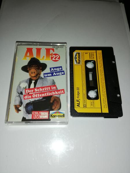 Alf Folge 22 Auge um Auge/ Der Schritt in die Öffentlichkeit Schwarz mit Gelben Aufkleber 839529-4 Karussell