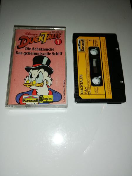 Duck Tales Folge 1 Die Schatzsuche/ Das geheimnisvolle Schiff Schwarz mit Gelben Aufkleber 837 503-4 Karussell