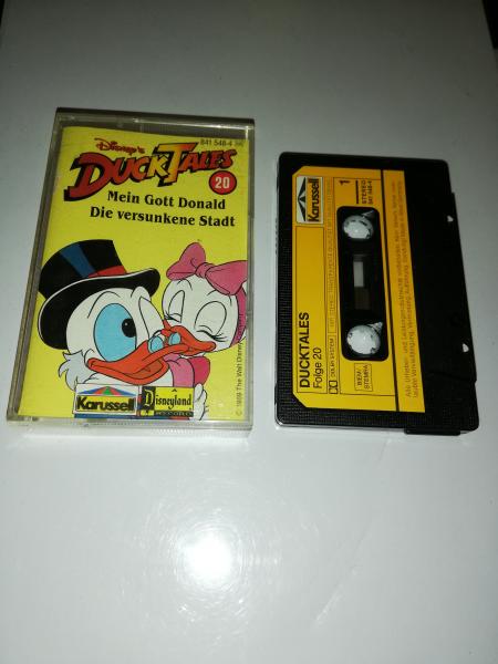 Duck Tales Folge 20 Mein Gott Donald/ Die versunkene Stadt Schwarz mit Gelben Aufkleber 841 548-4
