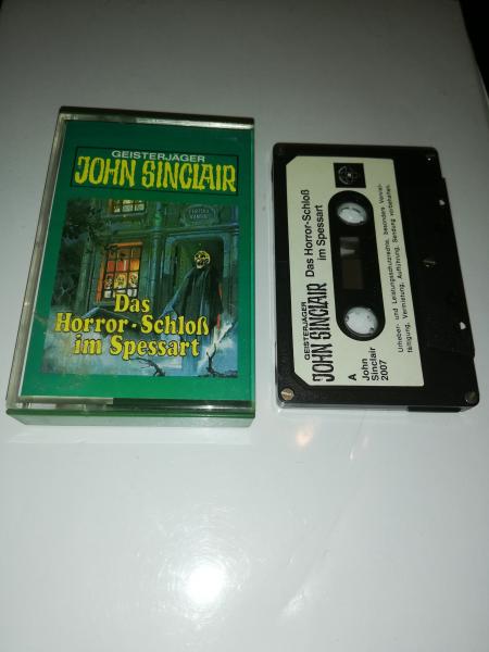 Geisterjäger John Sinclair Folge 1 Tonstudio Braun 5-fach Silber geschraubt Das Horror-Schloß im Spessart Schwarz mit Weißen Aufkleber 3007