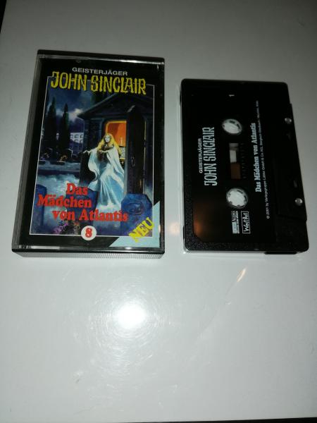 Geisterjäger John Sinclair Black Edition Folge 8 Das Mädchen von Atlantis Schwarz mit Weißen Druck MC 1131
