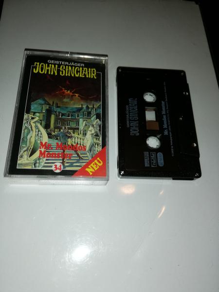 Geisterjäger John Sinclair Black Edition 5-fach Silber geschraubt Folge 34 Mr. Mondos Monster Schwarz mit Weißen Druck MC 3110