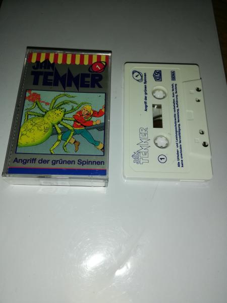 Jan Tenner Folge 1 Angriff der grünen Spinnen Weiß  4.27701 (Blaues Cover)