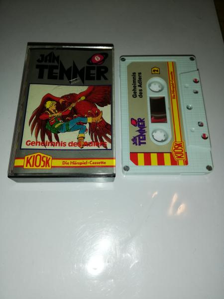 Jan Tenner Folge 6 Geheimnis des Adlers 5-fach Silber geschraubt Weiß mit Silbernen Aufkleber 4.24745 CD Kiosk