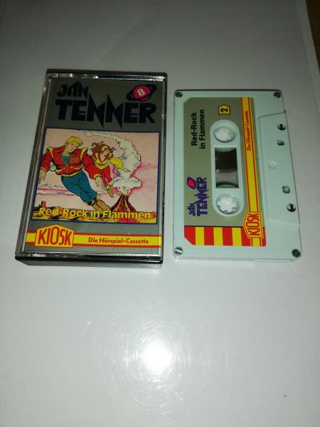Jan Tenner Folge 8 Red-Rock in Flammen 4-fach Silber geschraubt Weiß mit Silbernen Aufkleber 4.27708 CD