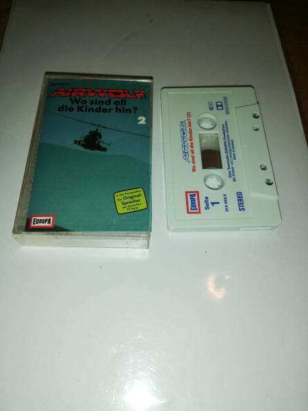 Airwolf Folge 2 Wo sind all die Kinder hin? Weiß mit Blau Roten Druck 514462.0 Europa