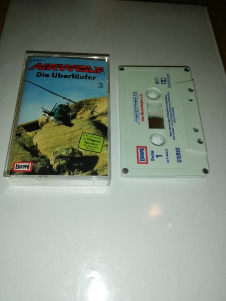 Airwolf Folge 3 Die Überläufer 4-fach Silber geschraubt Weiß mit Blau Roten Druck 514463.9